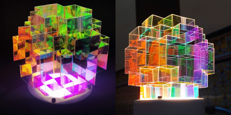Hacking An IKEA Lampshade Into A Stunning Dichroic&nbsp;Lamp