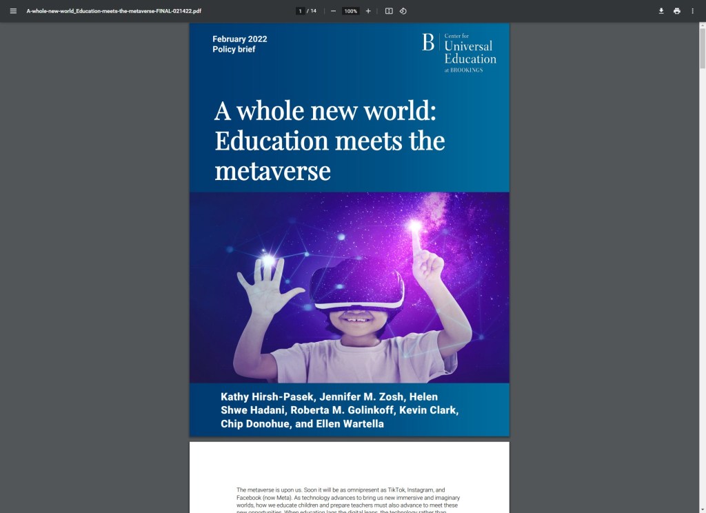 Education x Metaverse