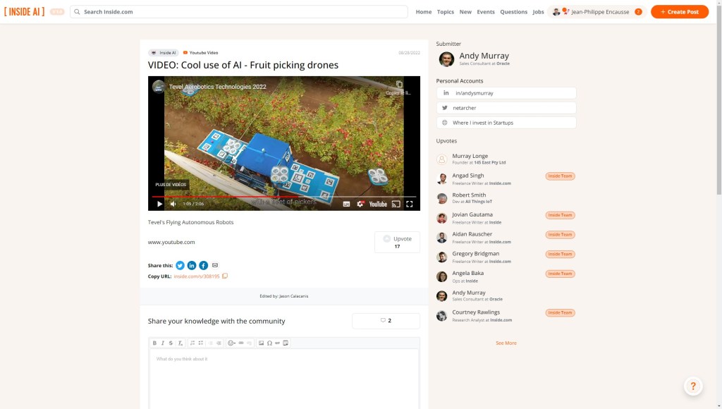 Fruit picking drones