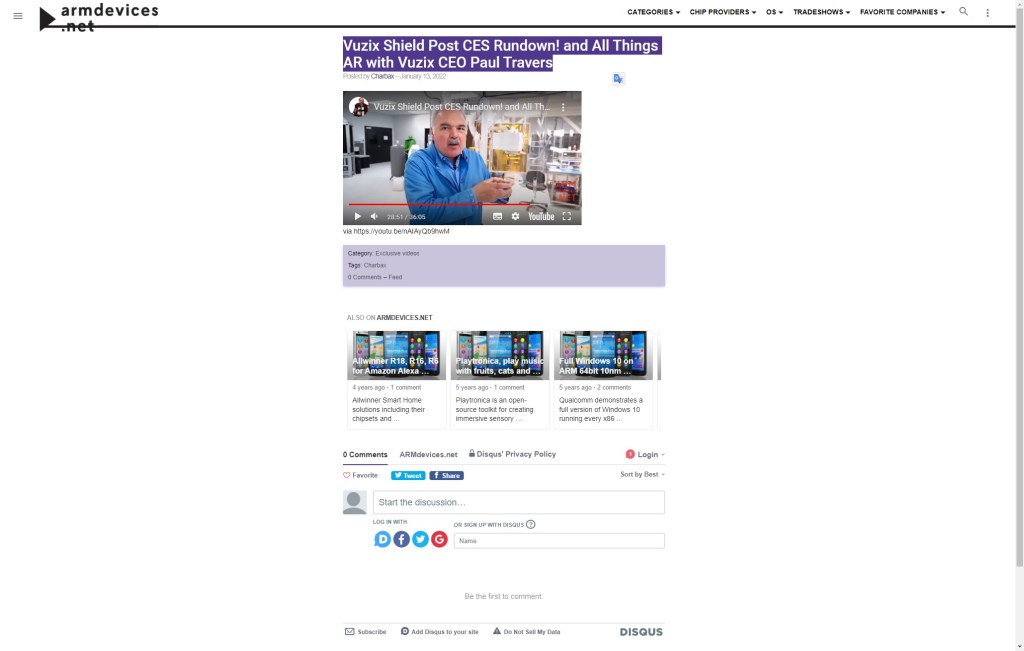 Vuzix Shield Post CES Rundown! and All Things AR with Vuzix CEO Paul&nbsp;Travers