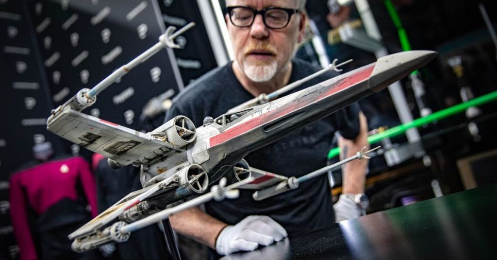 Adam Savage Geeking Out Over Original X-Wing models from Star Wars Episode&nbsp;IV