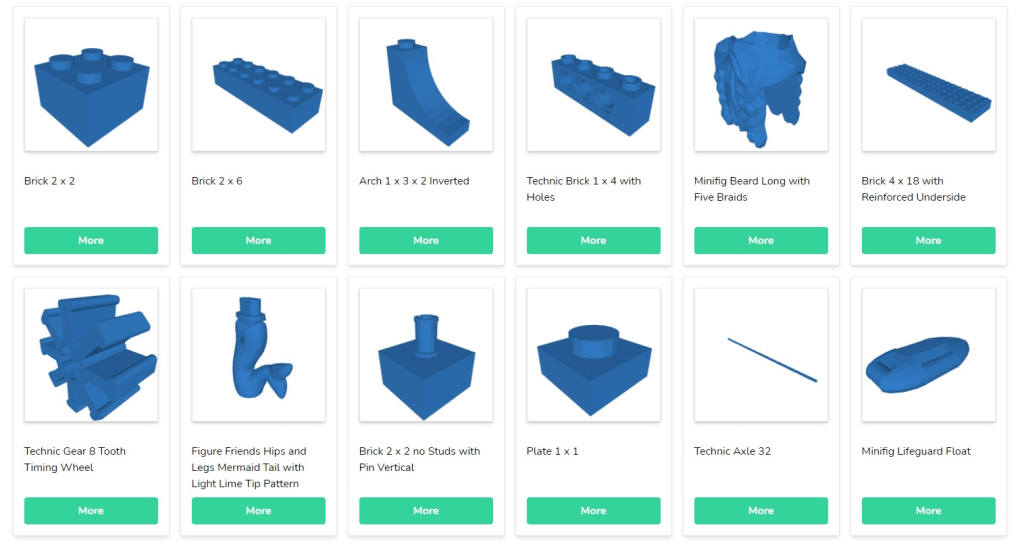 PrintableBricks : Lego compatible bricks stl library –&nbsp;.com