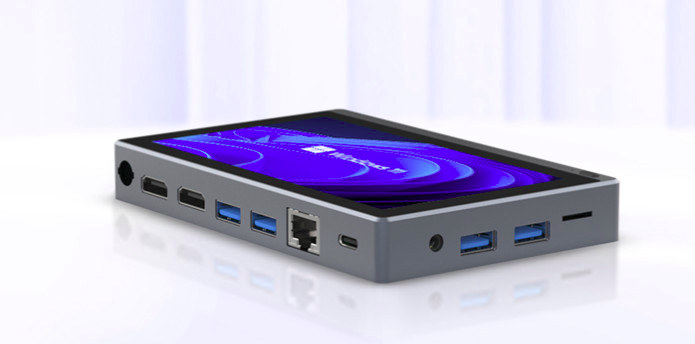 GOLE1 Pro mini PC comes with 5.5-inch touch screen display, Gemini Lake processor&nbsp;(Crowdfunding)