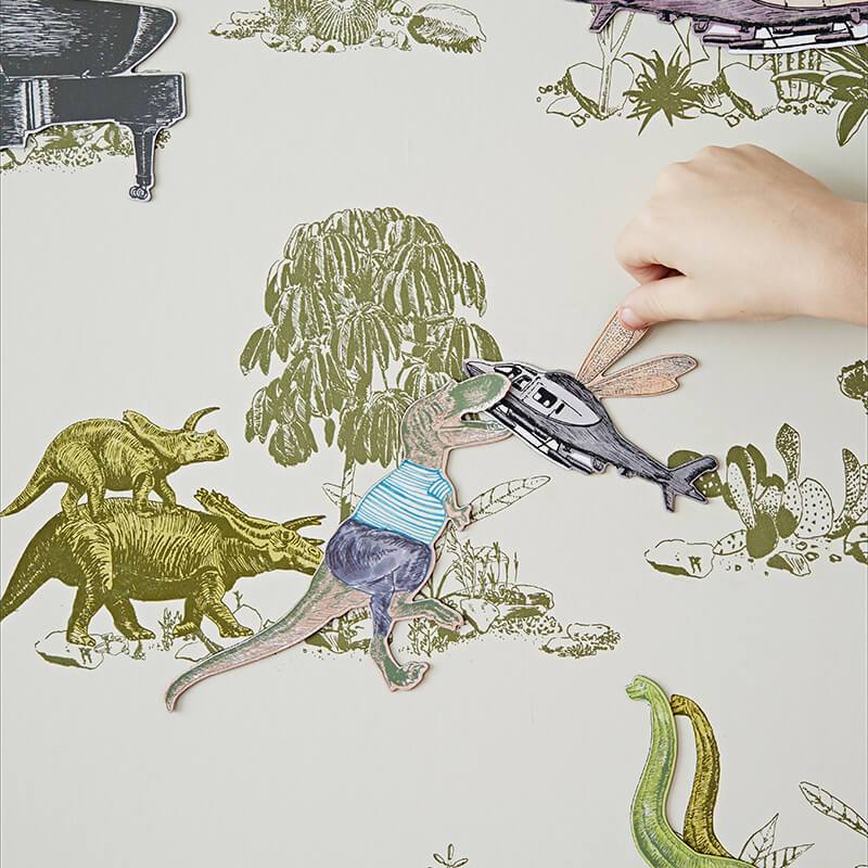 Magnetic Dino Wallpaper by Sian&nbsp;Zeng