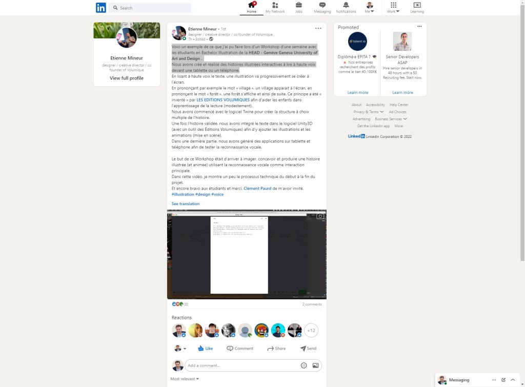 Histoire Vocale Interractives