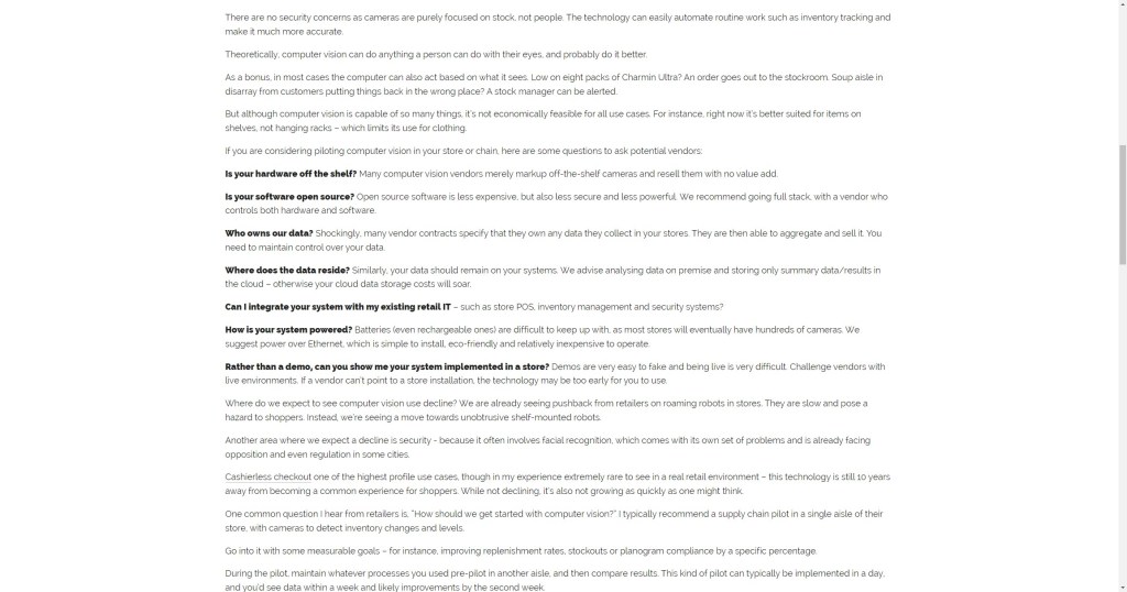 Computer vision in stores: here’s what retailers need to know, and how to get&nbsp;started