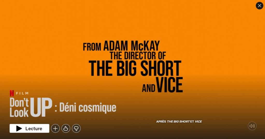 Don&rsquo;t LookUp : Déni&nbsp;Cosmique