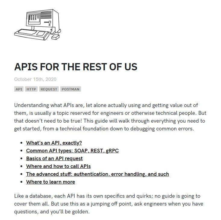 Technically: APIs for the rest of&nbsp;us