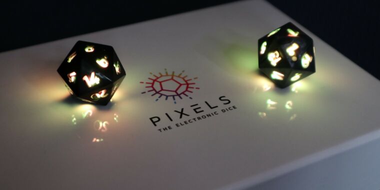 A light show for every crit: How good are the $39 Pixels “smart”&nbsp;dice?