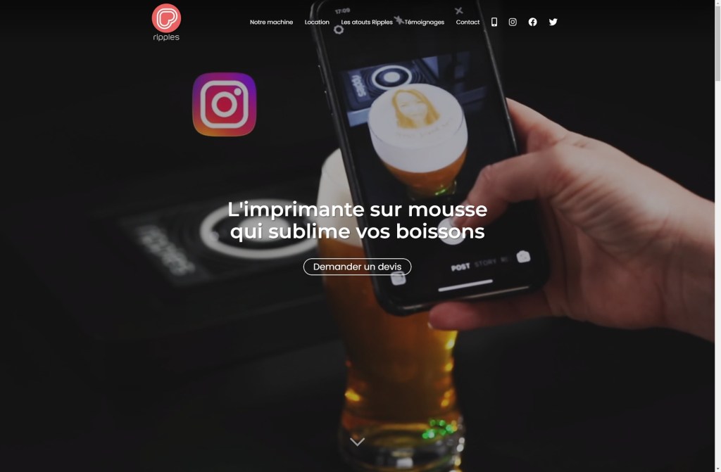 Ripple Maker – L&rsquo;imprimante sur mousse qui sublime vos cafés, bières et autres&nbsp;boissons