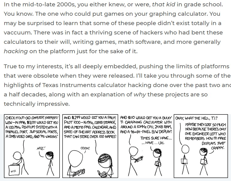 The Insane Innovation of TI Calculator&nbsp;Hobbyists