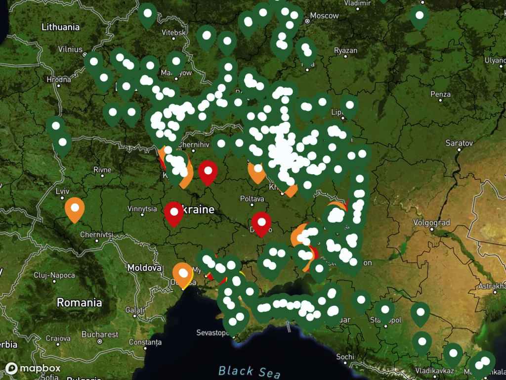 Russia-Ukraine Monitor Map by&nbsp;Twitter