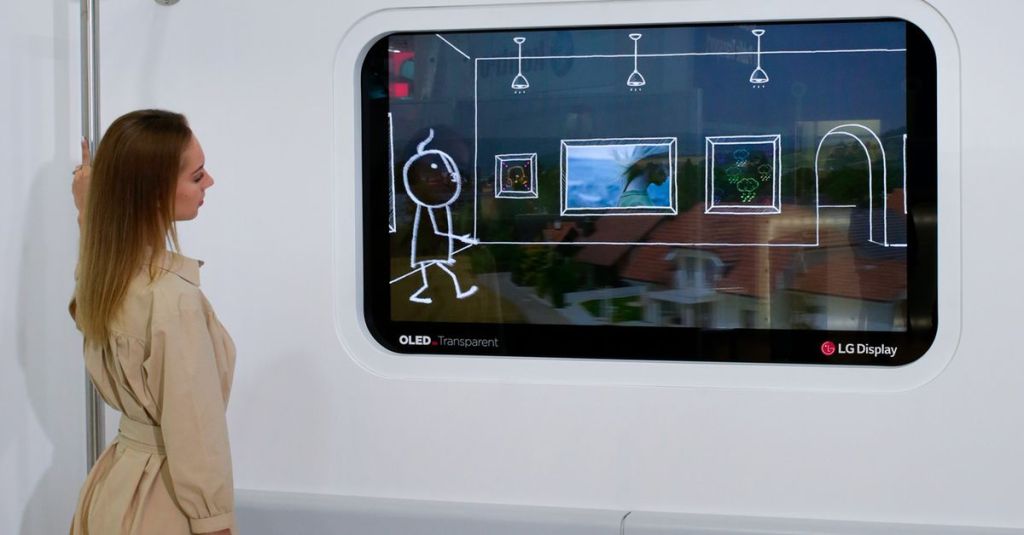 LG wants to replace train windows with transparent OLED&nbsp;displays