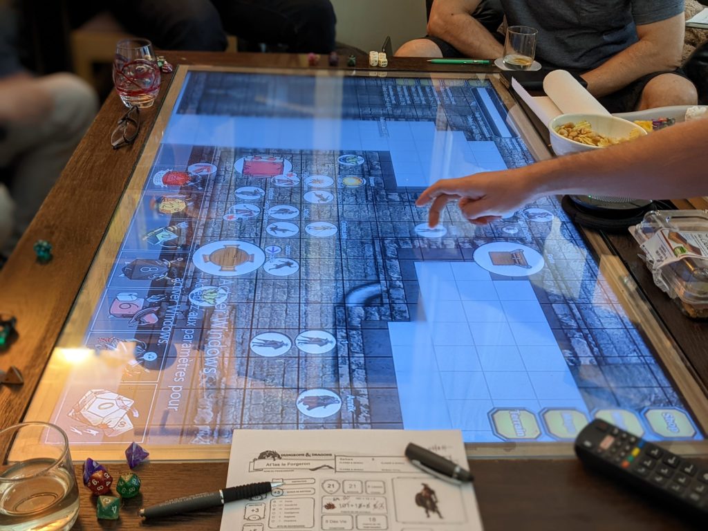 Table, Pions, Dés et&nbsp;VTT