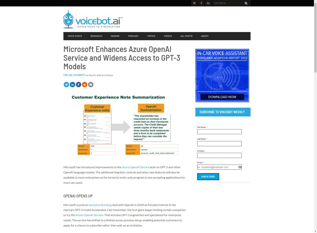 Microsoft Enhances Azure OpenAI Service and Widens Access to GPT-3&nbsp;Models