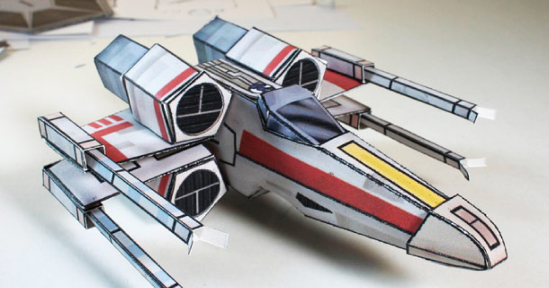 Star Wars X-Wing Papertoy version Paper&nbsp;Toy