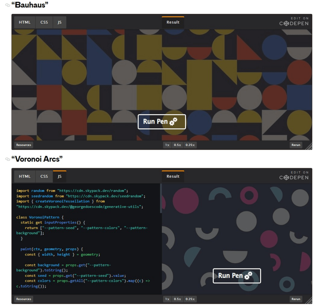 Creating Generative Patterns with The CSS Paint&nbsp;API