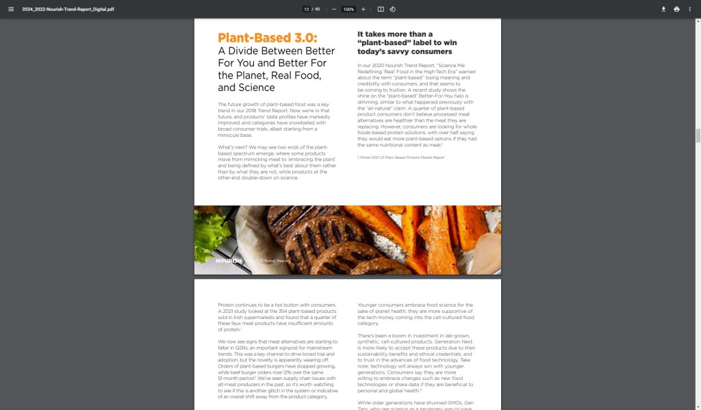 2022 Food Trend&nbsp;Report