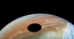 Juno Captures Stunning Images of a Solar Eclipse on Jupiter