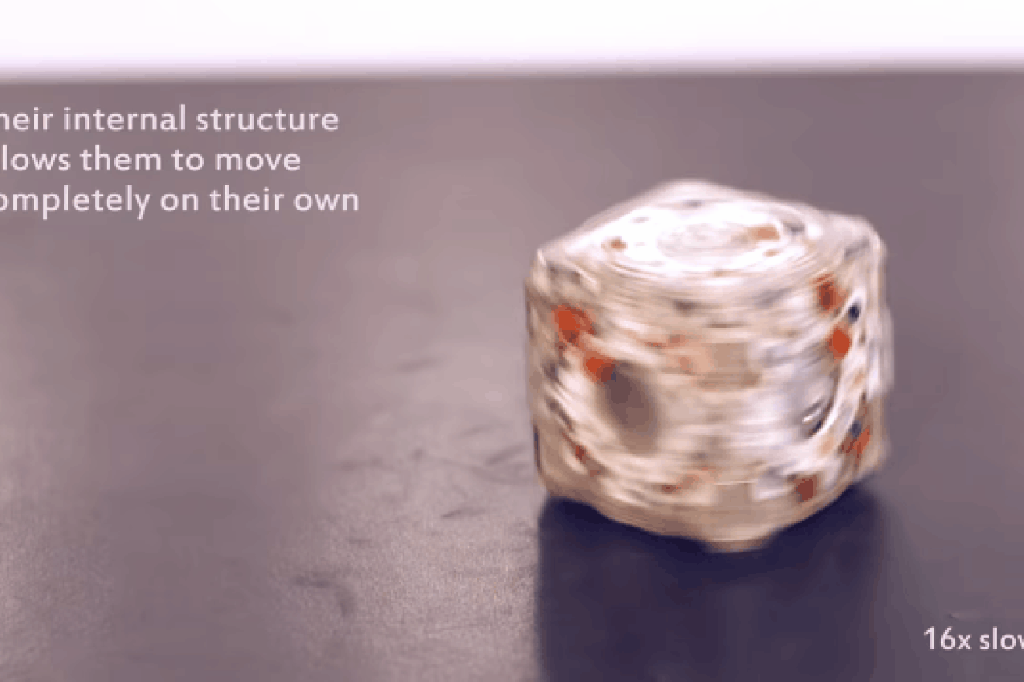 Watch these robot blocks cluster together with a hive&nbsp;mind