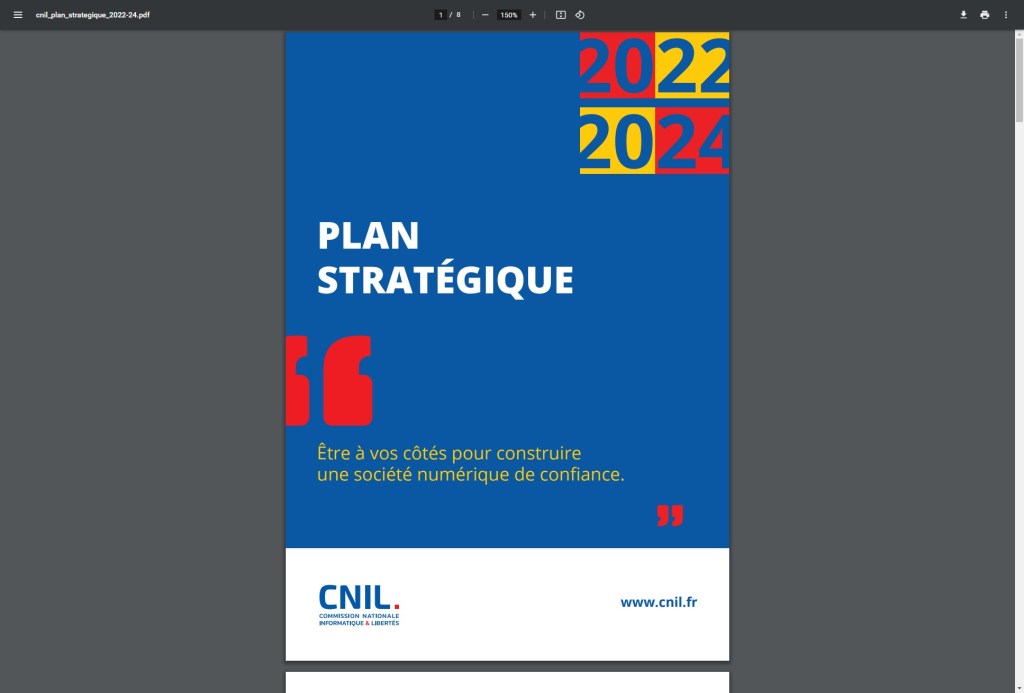 Le plan stratégique de la CNIL pour&nbsp;2022-2024