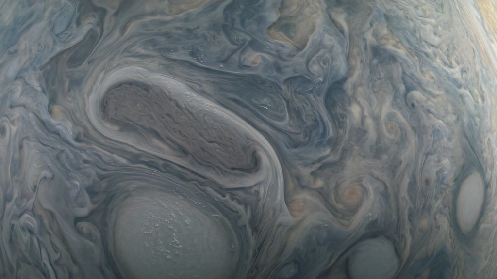 La sonde Juno envoie de nouvelles images des tempêtes géantes de&nbsp;Jupiter
