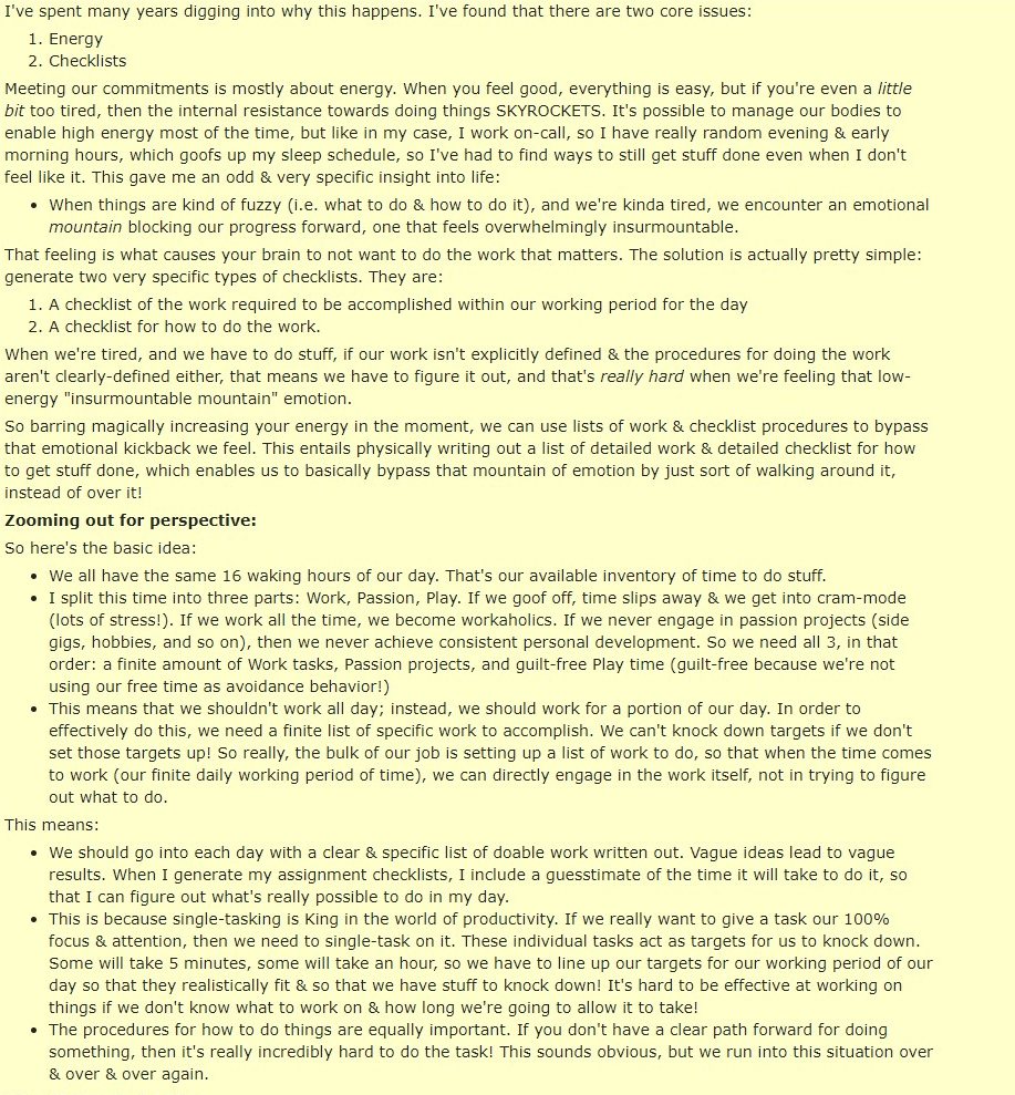 commentaires de kaidomac sur Sometimes I feel like my brain wants to do ANYTHING to avoid doing the thing I have&nbsp;planned