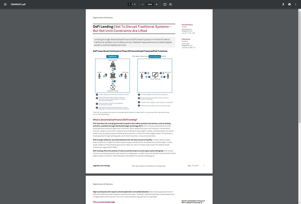 DeFi lending = prêter de l&rsquo;argent en finance&nbsp;décentralisée