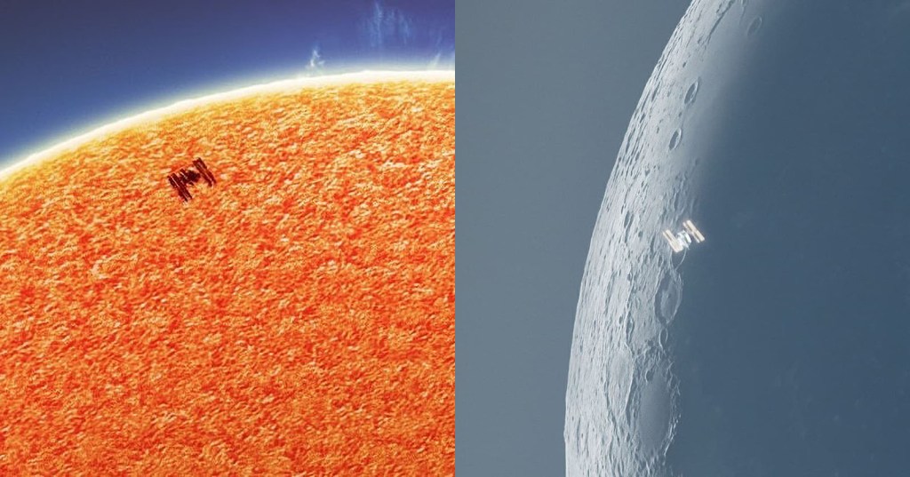 Photographer Catches the ISS Crossing the Sun and&nbsp;Moon