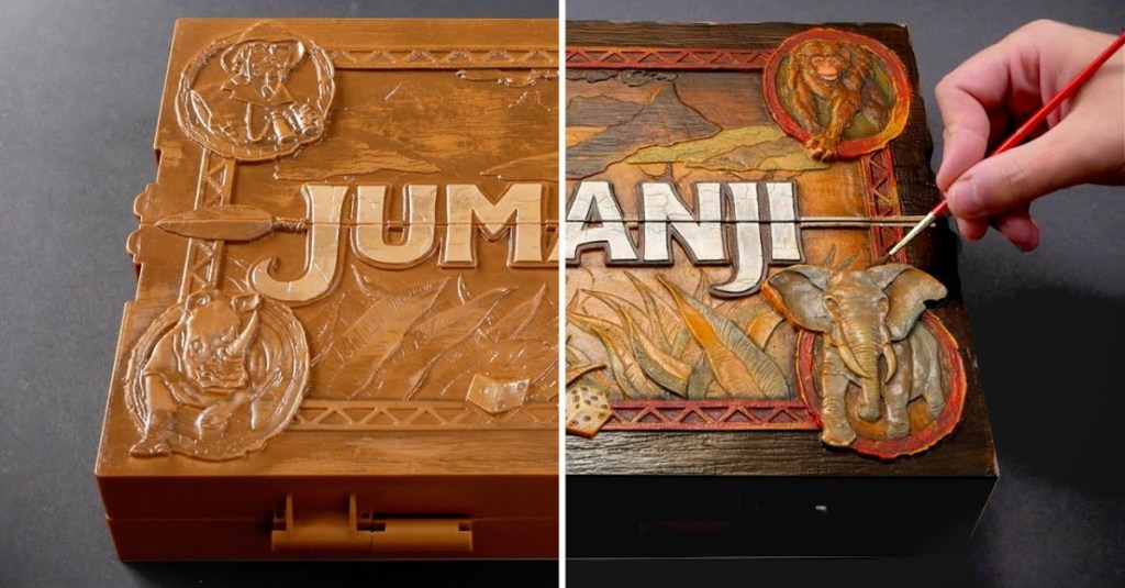 Repainting a Toy Jumanji Board to Look Like the Original Movie&nbsp;Prop