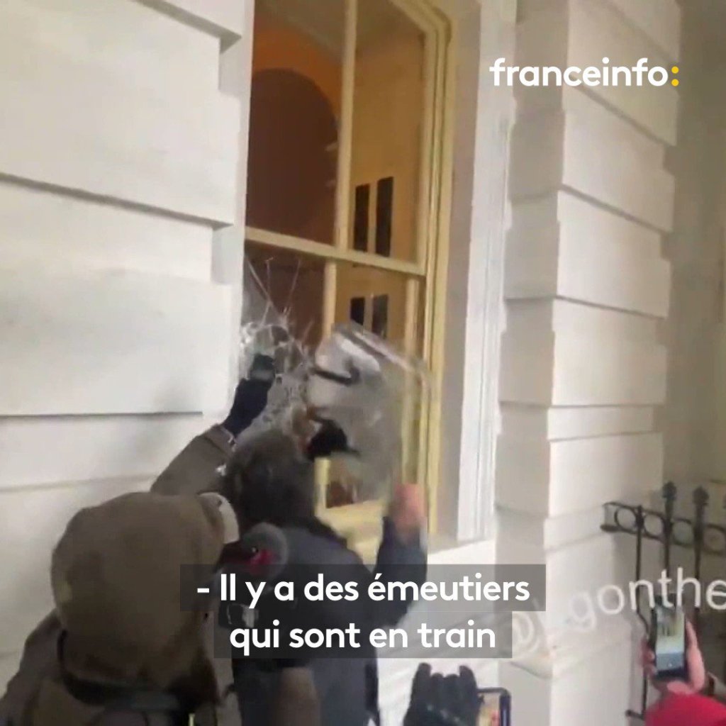 Le 6 janvier 2021, des milliers de manifestants pro-Trump envahissent le&nbsp;#Capitole.