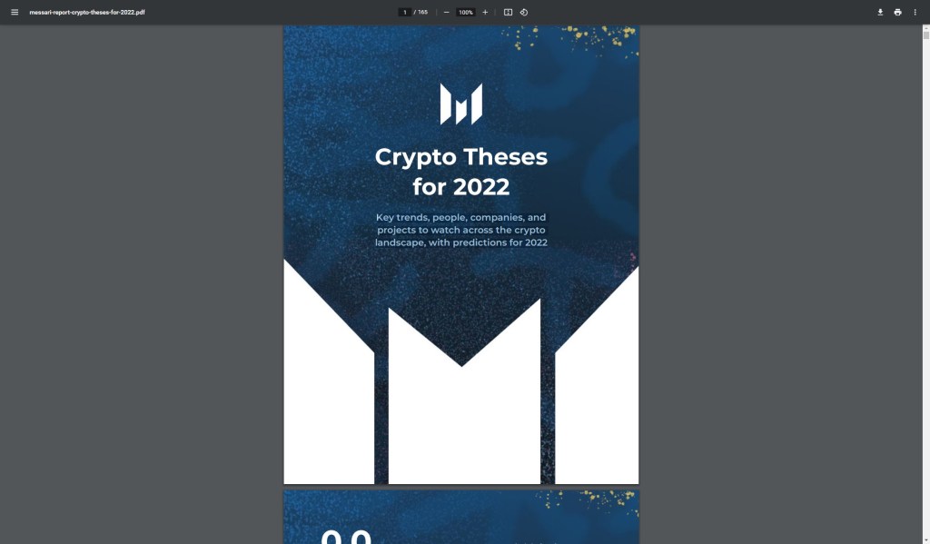 Crypto Theses for&nbsp;2022
