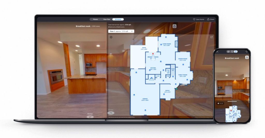 Zillow’s 3D Home app can now use AI to guess the size of your&nbsp;house