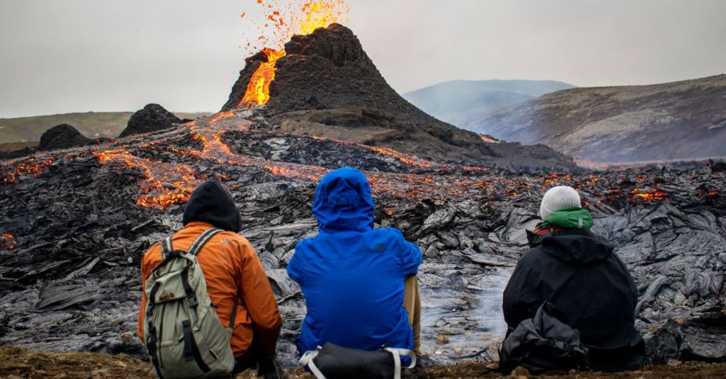 Watch this amazing footage of a drone flying right through an erupting volcano in&nbsp;Iceland