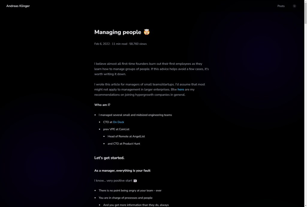 Managing people 🤯 by Andreas&nbsp;Klinger