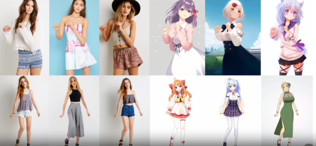 Animer n’importe qui: SynthĂšse d’images en vidĂ©os pour l’animation de personnages