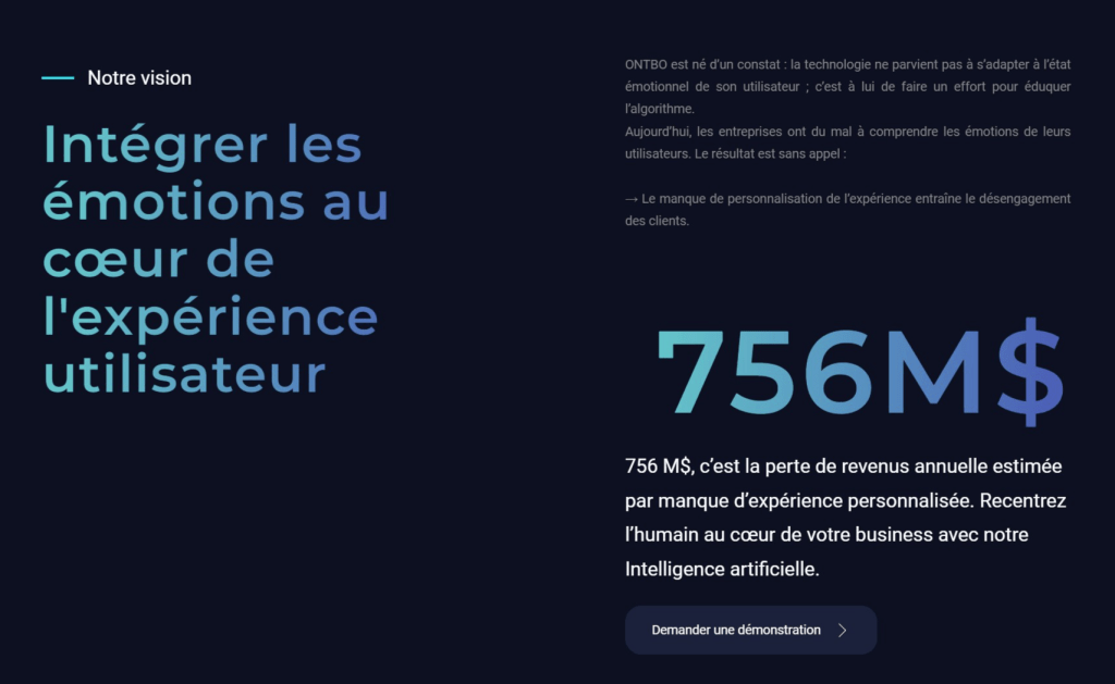 Ontbo : Des IA basées sur les émotions pour des expériences hyper-personnalisées