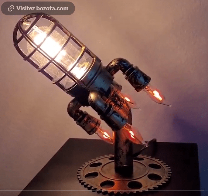 La lampe fusée steampunk ajoute une touche magique à n&rsquo;importe quelle&nbsp;pièce