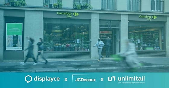 JCDecaux lance des campagnes publicitaires ciblées dans les magasins&nbsp;Carrefour