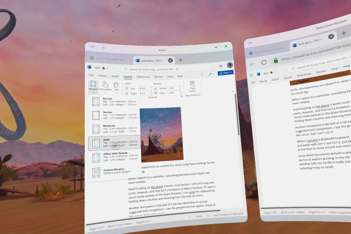 Déception avec Microsoft Office sur Quest&nbsp;3