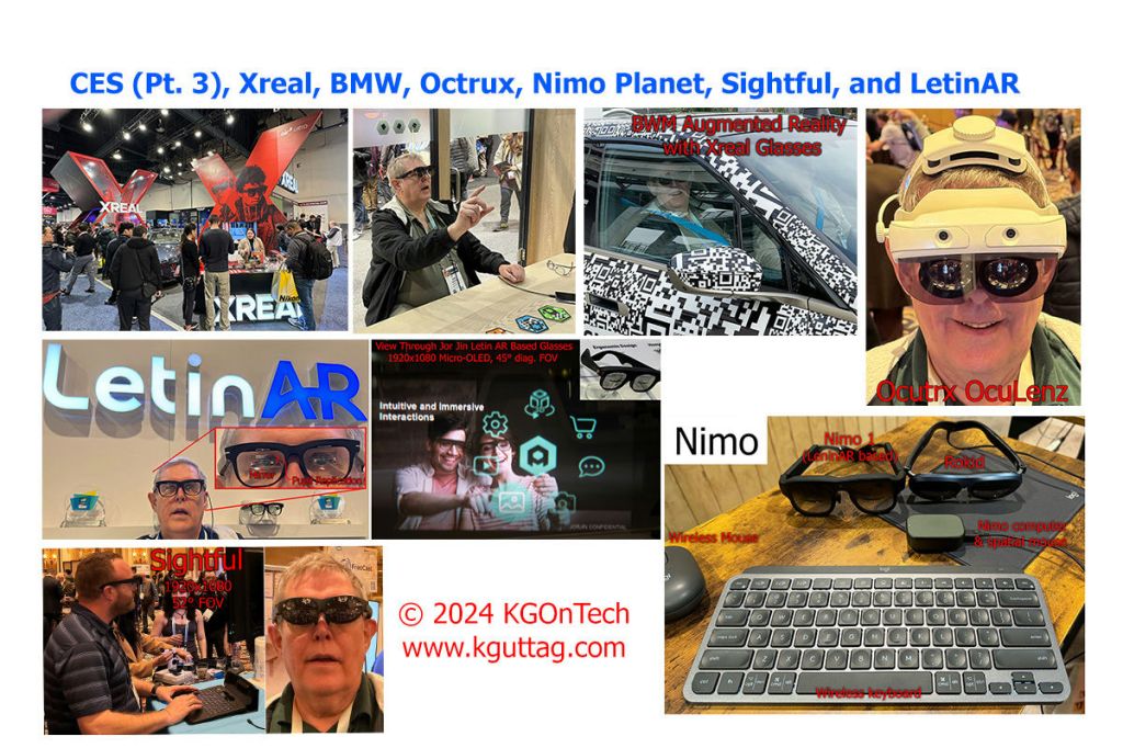 CES (Pt. 3), Xreal, BMW, Octrux, Nimo Planet, Sightful, and&nbsp;LetinAR