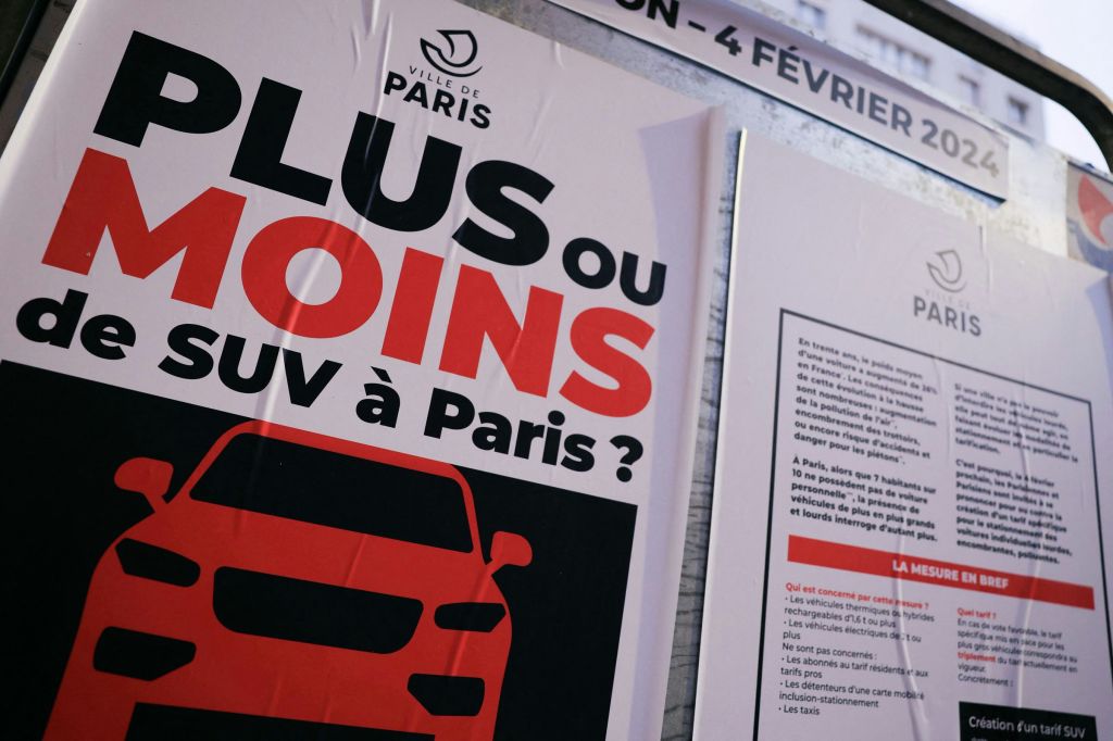 Paris has voted to triple parking charges for SUV&nbsp;drivers