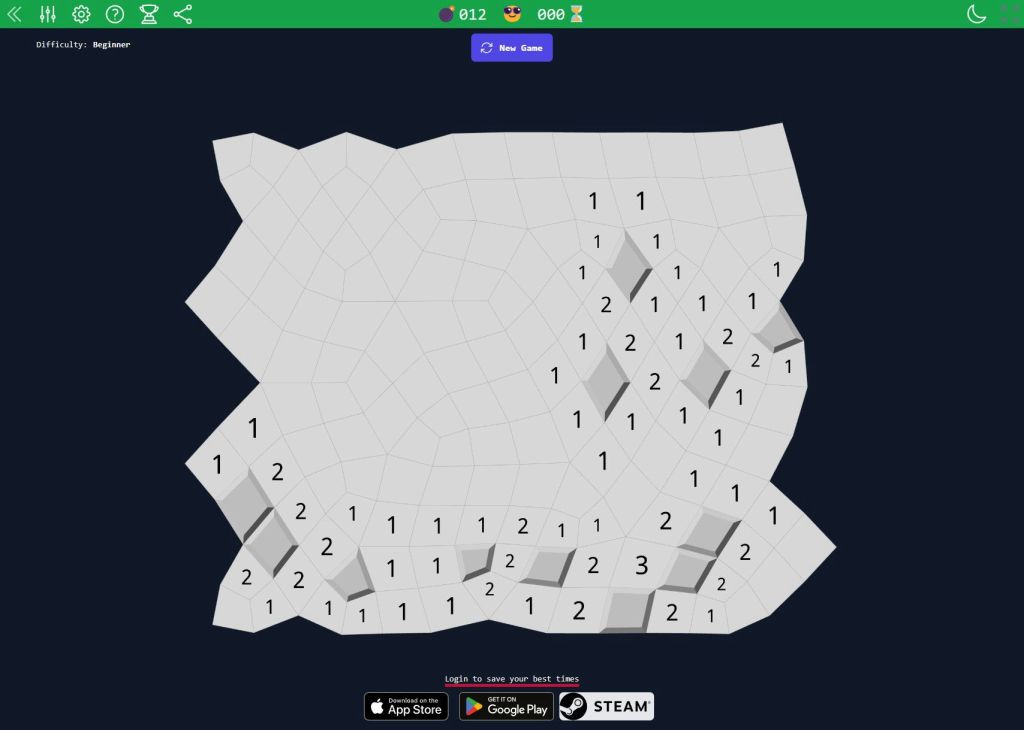 Variante du jeu classique sur une grille&nbsp;irrégulière
