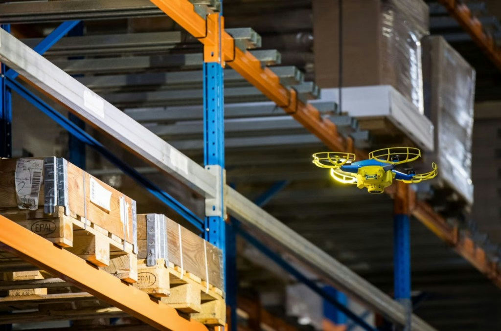 Des drones fonctionnent désormais 24 heures sur 24 et 7 jours sur 7 chez&nbsp;Ikea